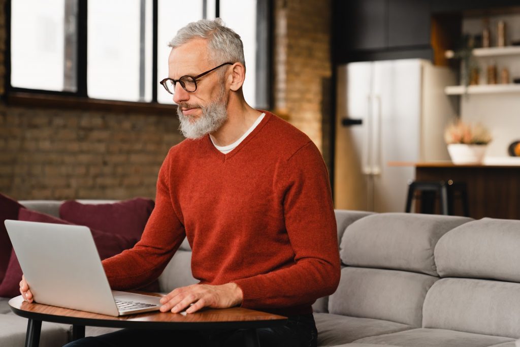 A man opening a brokerage account